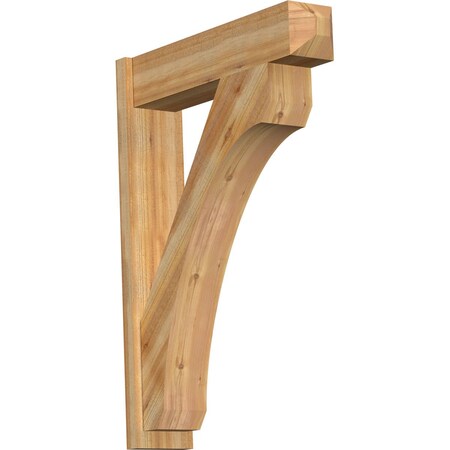 Ekena Millwork Legacy Craftsman Rough Sawn Outlooker, Western Red Cedar, 8"W x 34"D x 46"H OUT08X34X46LEC04RWR